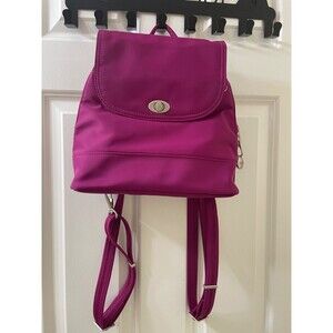 Travelon Women's Anti-Theft Tailored Backpack PLUM ROSE COLOR